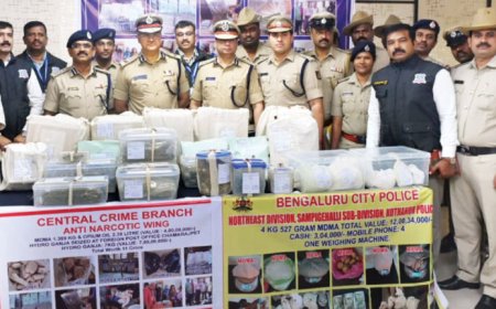 23.84 ಕೋಟಿ ಮೌಲ್ಯದ ಡ್ರಗ್ಸ್ ವಶ - ಇಬ್ಬರು ವಿದೇಶಿ ಪ್ರಜೆಗಳು ಸೇರಿ 6 ಮಂದಿ ಬಂಧನ