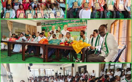 ಜೆಪಿ ಭವನದಲ್ಲಿ ಶ್ರೀ ಹೆಚ್.ಎಂ. ರಮೇಶ್ ಗೌಡ ಅವರ ನೇತೃತ್ವದಲ್ಲಿ ಅಂತಾರಾಷ್ಟ್ರೀಯ  ಕಾರ್ಮಿಕ ದಿನಾಚರಣೆ